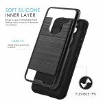 Wholesale LG G8 ThinQ Armor Hybrid Case (Navy Blue)